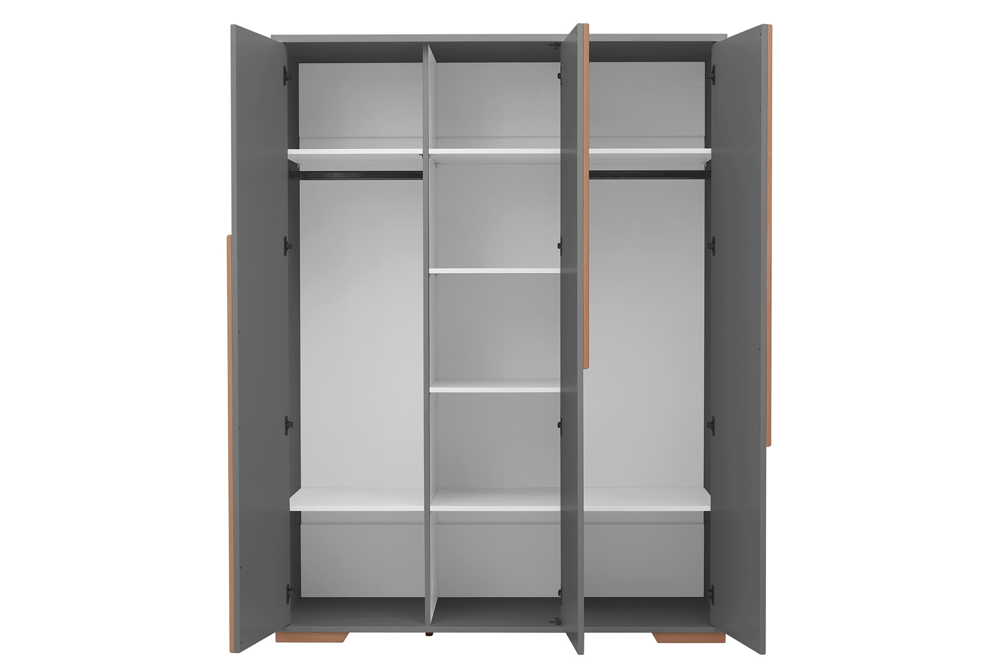 Riidekapp Snap kolme uksega, tumehall - Image 2