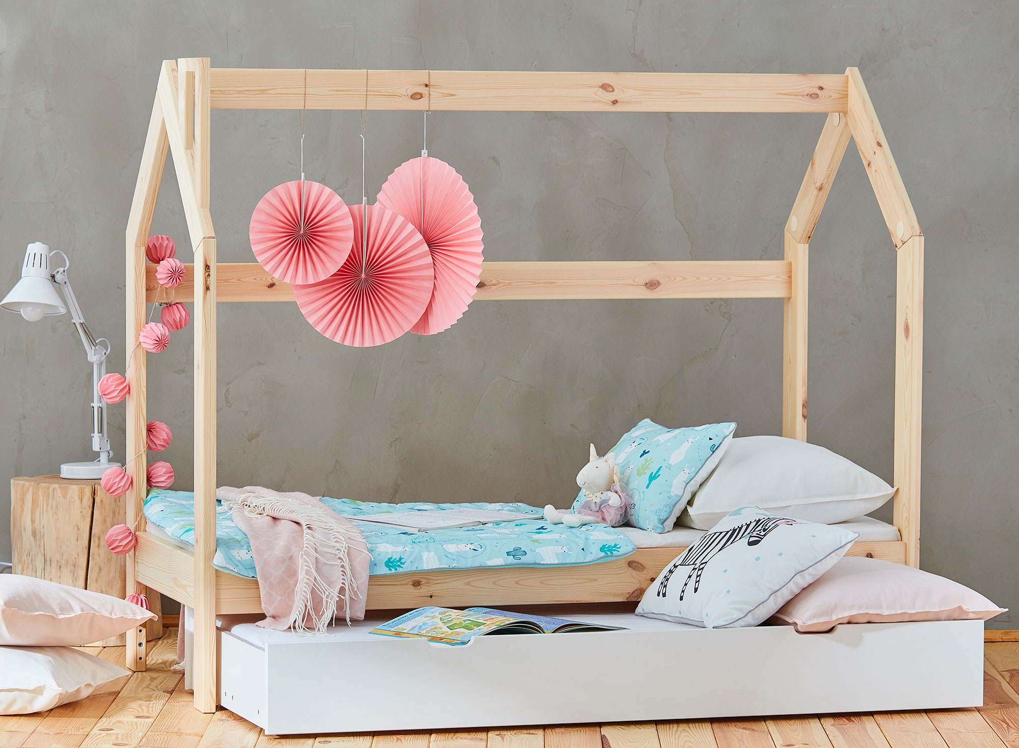 Majavoodi Pino House 70x160, voodikastiga - Image 2