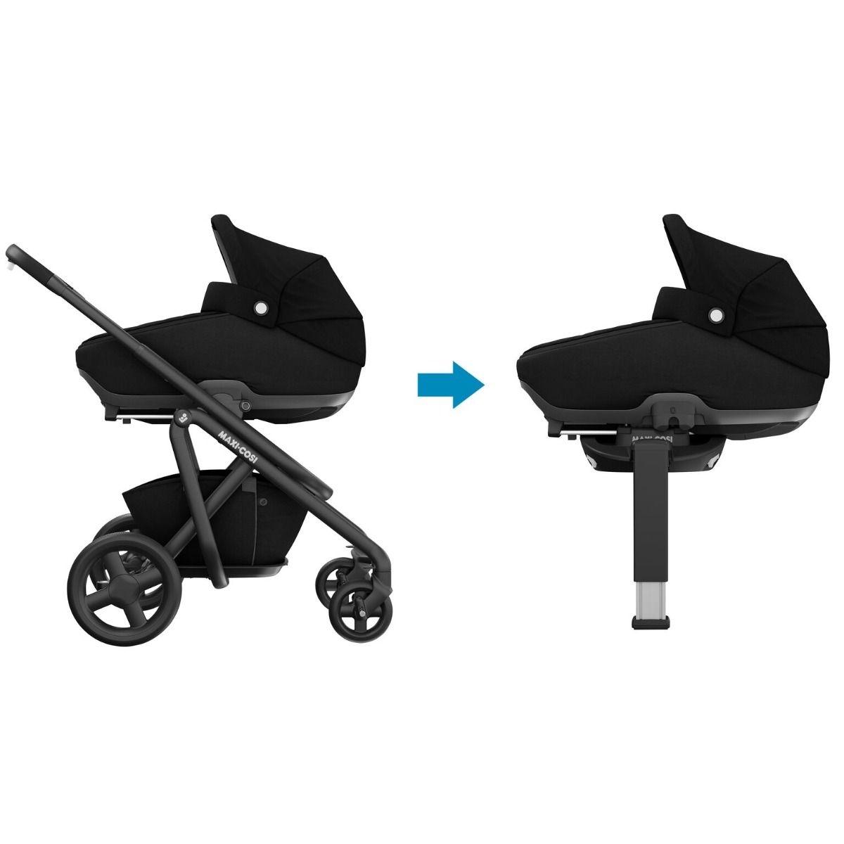 Maxi-Cosi Jade turvakorv + FamilyFix3 alus, Essential Black - Image 3