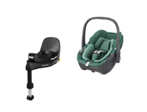 Maxi-Cosi Pebble 360 turvahäll + FamilyFix 360 Pro alus, Essential Green