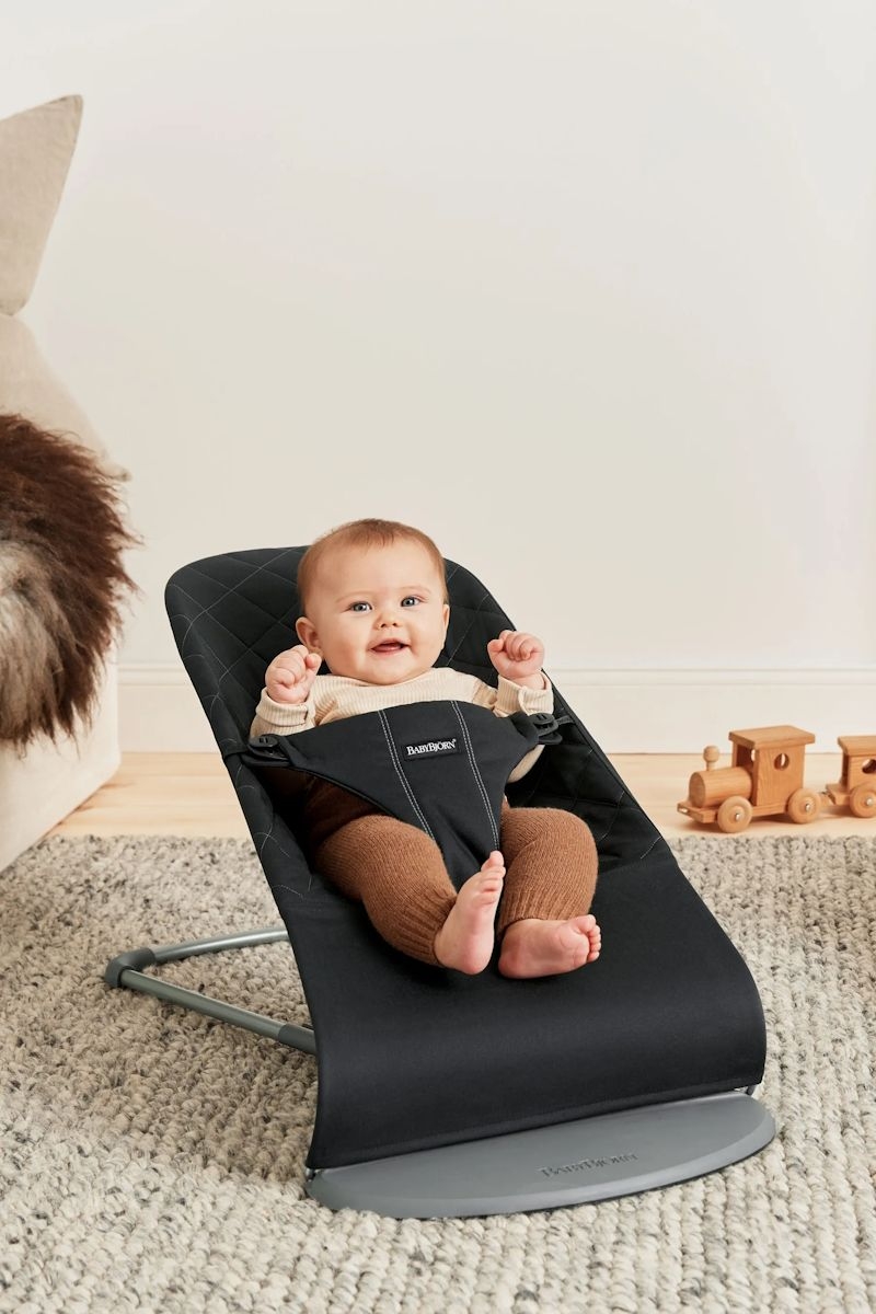 Babybjörn Bouncer Bliss lamamistool Woven Classic, Black — изображение 3