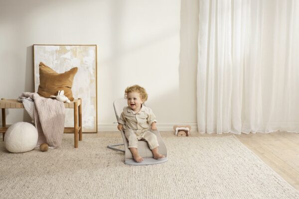 Babybjörn Bouncer Bliss lamamistool, Light beige Woven mélange - Image 4