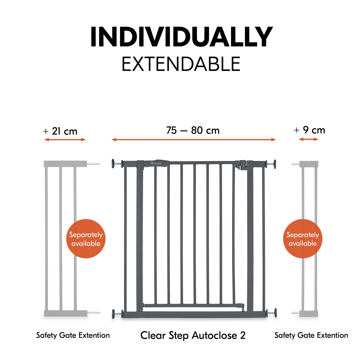 Hauck Open N Stop 2 turvavärav, Dark Grey - Image 8