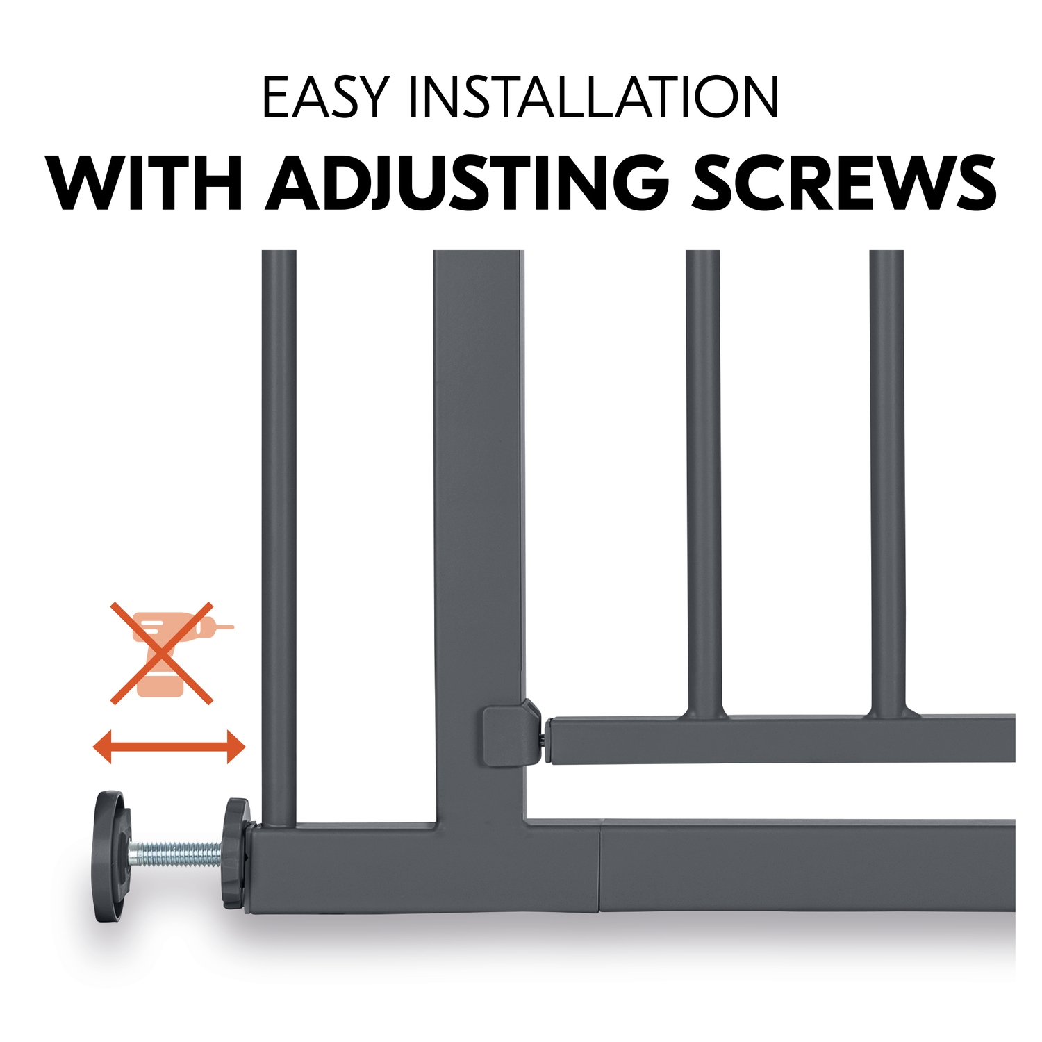 Hauck Open N Stop 2 turvavärav, Dark Grey - Image 6