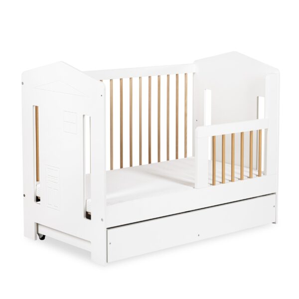 Beebivoodi Ida 60x120 turvapiirdega, pöök/valge - Image 3