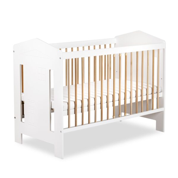 Beebivoodi Ida 60x120 turvapiirdega, pöök/valge - Image 2