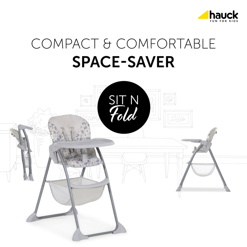 Hauck Sit N Fold söögitool Pooh Exploring - Image 2
