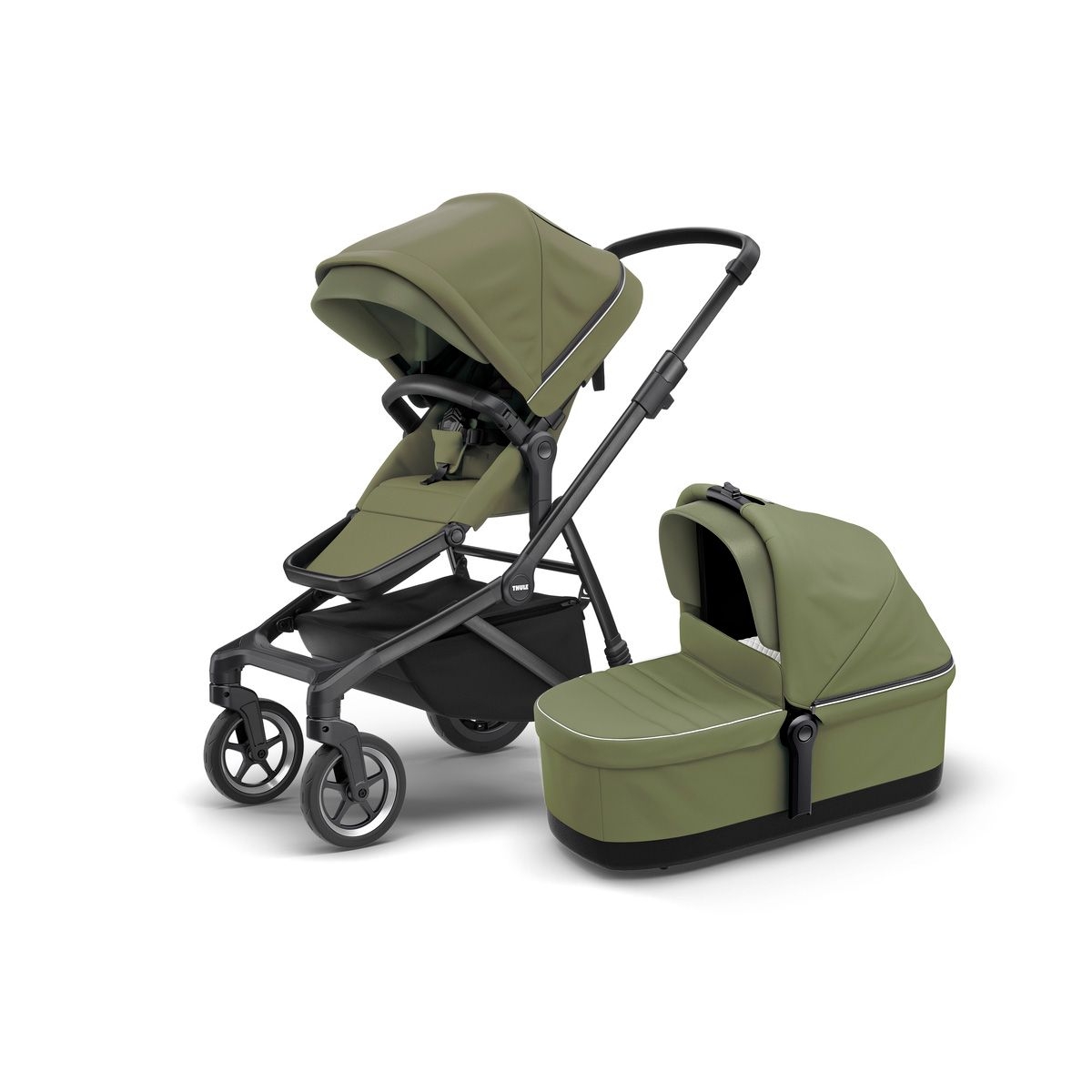 Thule Sleek vankrikomplekt 2in1, Black/Soft Green