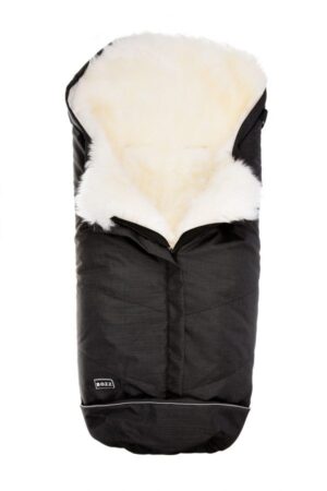 Bozz lambavillast soojakott pika karvaga, Black Melange - White