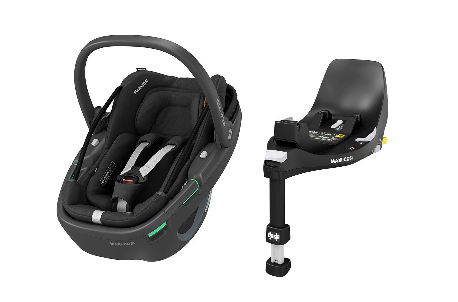 Maxi-Cosi Coral 360 turvahäll + FamilyFix 360 isofix alus, Essential Black