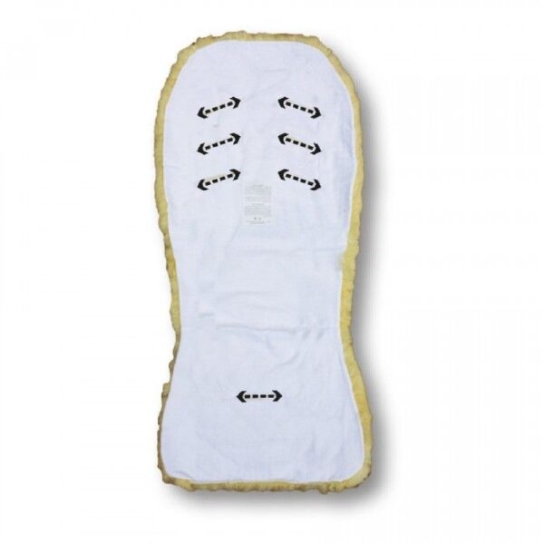 Heitmann Felle lambanahk jalutuskärusse 77x35, white - Image 2
