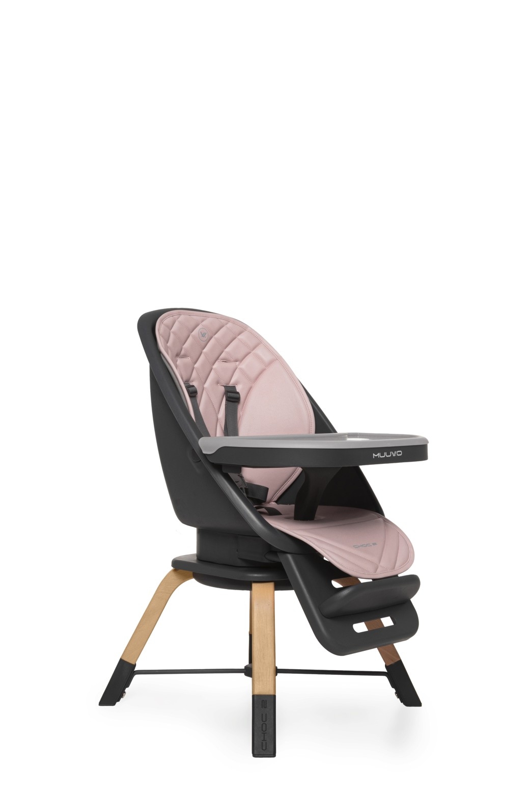 Muuvo Choc 2 (2026) pöördfunktsiooniga 360° söötmistool, Powder Pink — изображение 4