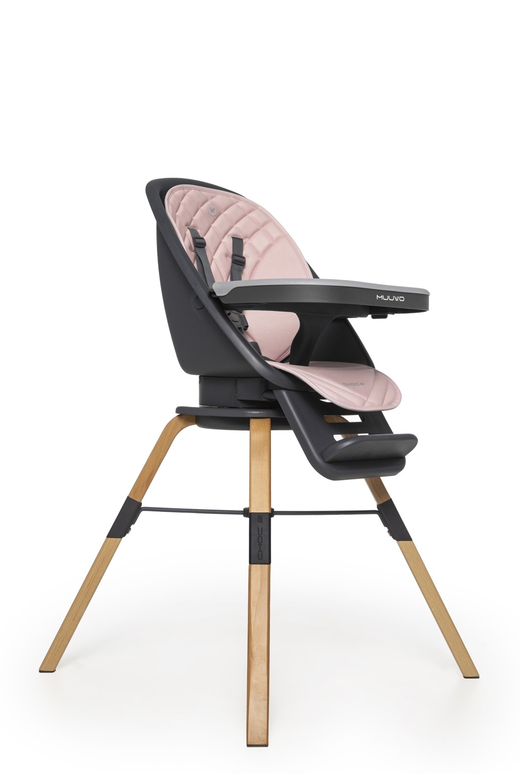 Muuvo Choc 2 (2026) pöördfunktsiooniga 360° söötmistool, Powder Pink