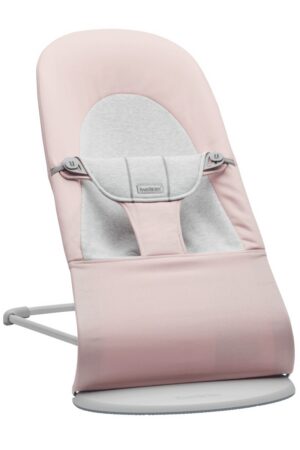 Babybjörn Balance Soft lamamistool, Light Pink-Grey Woven Jersey