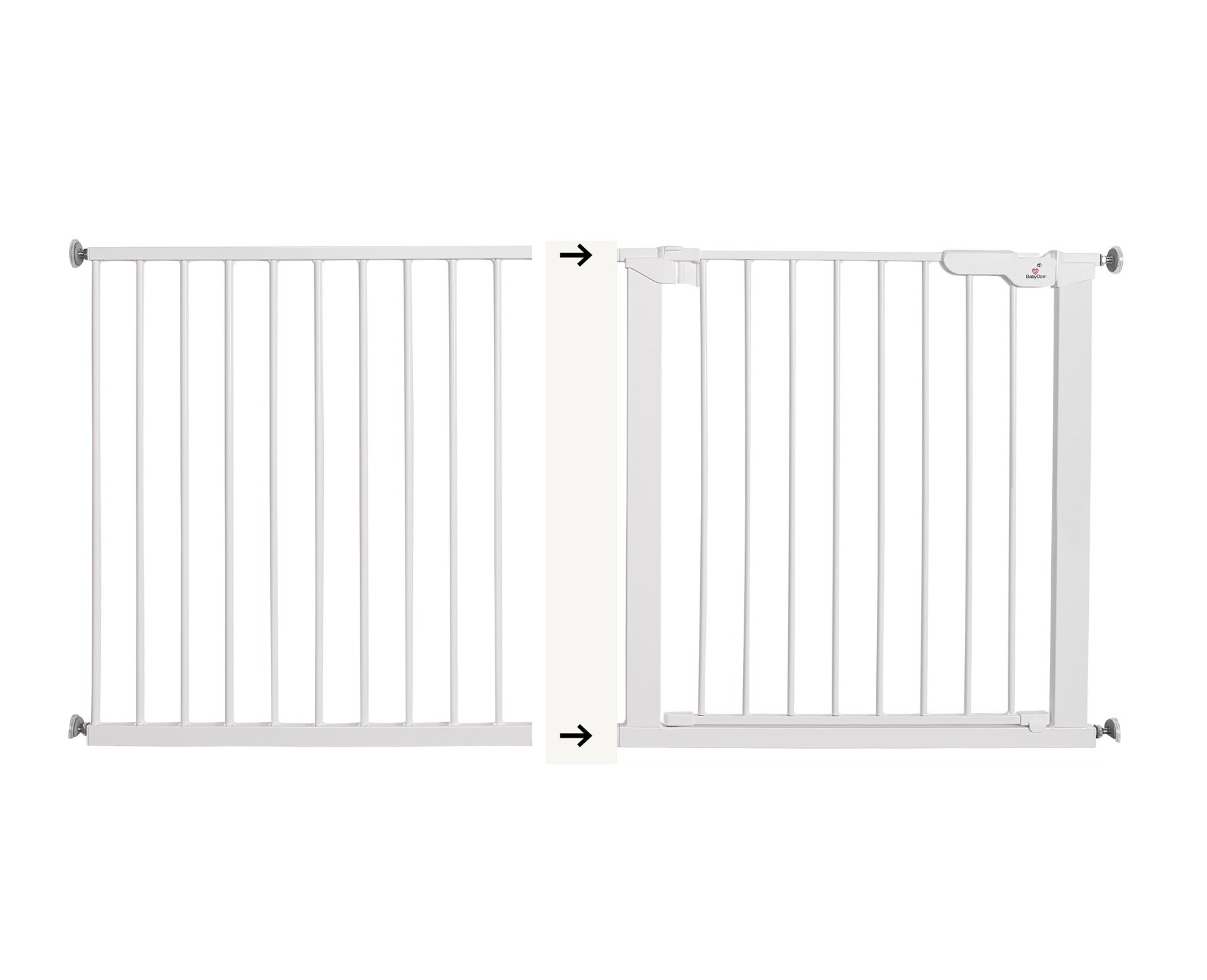 BabyDan Asta / Premier turvavärava pikendus 64,5cm, white — изображение 2