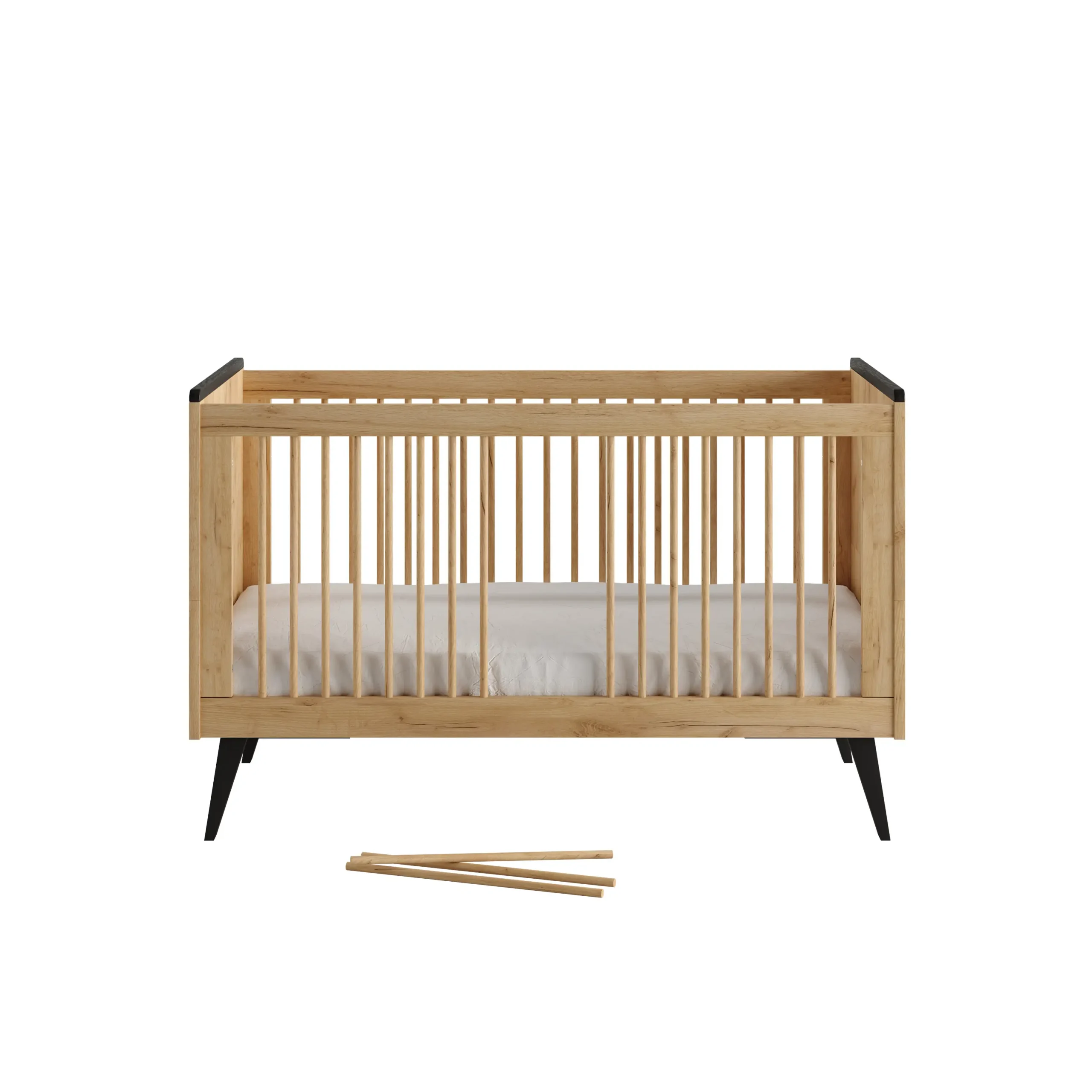 Kombivoodi Retro 70x140 cm, tamm - Image 4