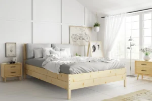 Continental voodi 140×200 panipaigaga, natural